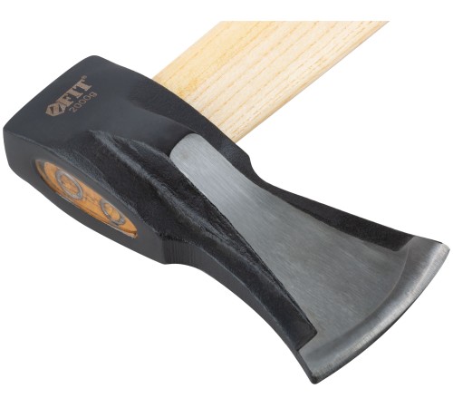 Топор-колун "ушастый" кованый, деревянная отполированная ручка 2000 гр. FIT IT