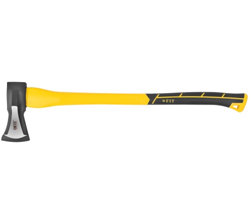 Топор-колун "ушастый" кованый, фиберглассовая длинная ручка 800 мм, 2000 гр. FIT IT Топор-колун "ушастый" кованый, фиберглассовая длинная ручка 800 мм, 2000 гр. FIT IT