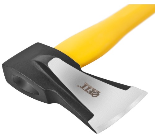 Топор-колун "ушастый" кованый, фиберглассовая длинная ручка 800 мм, 2500 гр. FIT IT