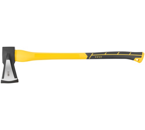 Топор-колун "ушастый" кованый, фиберглассовая длинная ручка 800 мм, 2500 гр. FIT IT