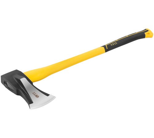 Топор-колун "ушастый" кованый, фиберглассовая длинная ручка 800 мм, 3000 гр. FIT IT