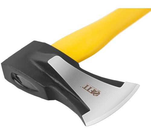 Топор-колун "ушастый" кованый, фиберглассовая длинная ручка 800 мм, 3000 гр. FIT IT