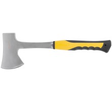 Топор туриста цельнометаллический Профи, пластиковая прорезиненная ручка 600 гр. FIT IT