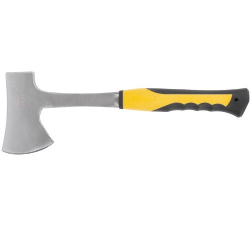 Топор туриста цельнометаллический Профи, пластиковая прорезиненная ручка 600 гр. FIT IT