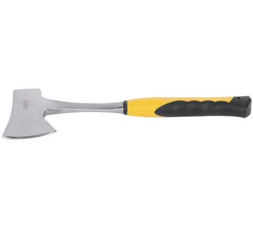 Топор туриста цельнометаллический Профи, пластиковая прорезиненная ручка 600 гр. FIT IT