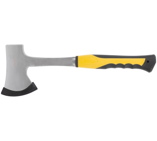Топор туриста цельнометаллический Профи, пластиковая прорезиненная ручка 600 гр. FIT IT