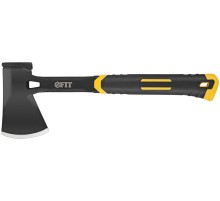 Топор туриста цельнометаллический Профи, пластиковая прорезиненная ручка 600 гр. FIT HQ