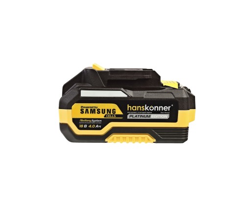HBP2004PRO аккумулятор Hanskonner PLATINUM 18 В, 1BatterySystem, 4.0 Ач, SAMSUNG, блистер