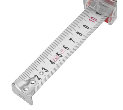 Рулетка Crystal,7,5 м х 25 мм,корпус из поликарбоната Matrix