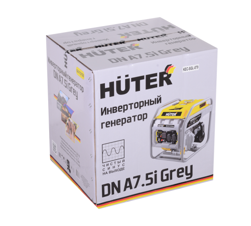 Инверторный генератор Huter DN А7,5i Grey