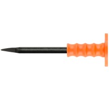 Зубило пикообразное с пластиковым протектором 250х14 мм КУРС