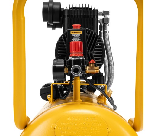 Компрессор безмасл. малошумный DLP-1500/50, 1,5 кВт,50 л, 2850 об/мин, 250 л/мин Denzel