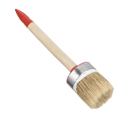 Кисть круглая, Профи №16 (55 мм), натуральная щетина, деревянная ручка MTX