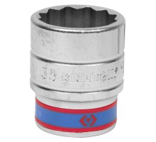 Головка торцевая стандартная двенадцатигранная 3/4", 35 мм KING TONY 633035M Головка торцевая стандартная двенадцатигранная 3/4", 35 мм KING TONY 633035M