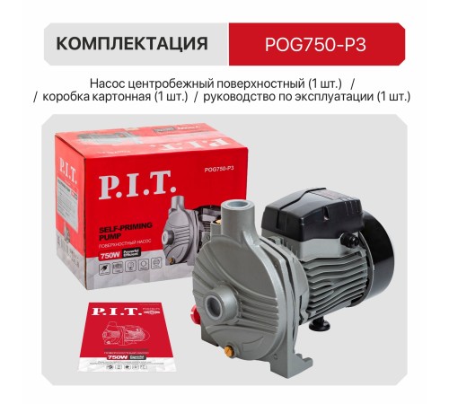 Насос центробежный сетевой P.I.T. POG750-P3