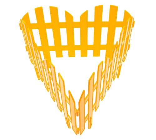 Забор декоративный "Романтика", 28 х 300 см, желтый, Palisad Забор декоративный "Романтика", 28 х 300 см, желтый, Palisad