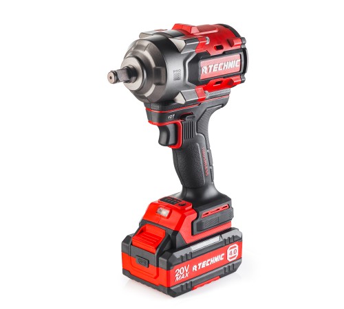 RUNTEC RT-IW1000T Гайковерт ударный аккумуляторный RUNTEC TECHNIC 1/2", 20В, 2*4Ач, 1000Нм