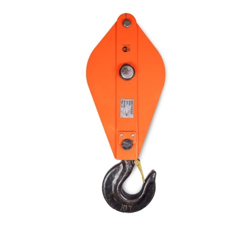 Блок монтажный однорольный с  крюком TOR HQG(L) K1-10,0 т с откидной щекой (T)
