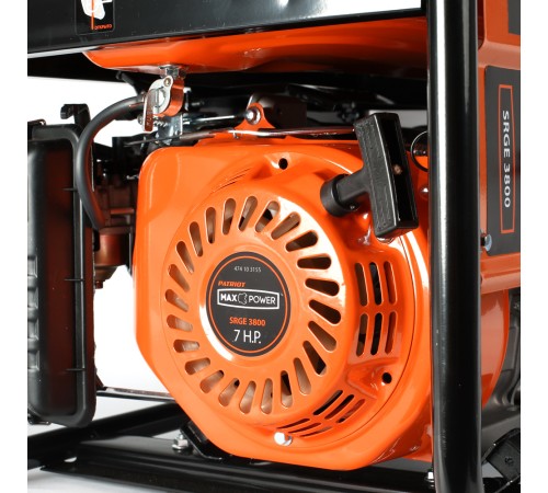 Генератор бензиновый PATRIOT Max Power SRGE 3800 Генератор бензиновый PATRIOT Max Power SRGE 3800