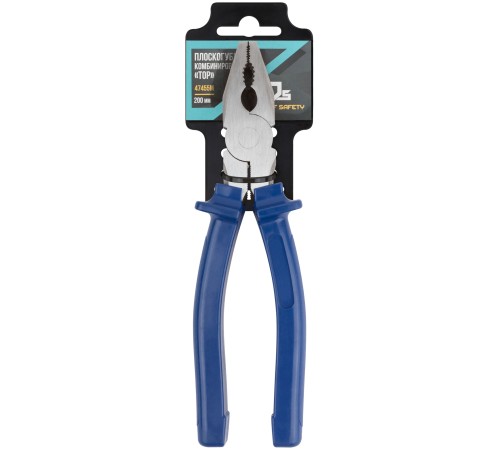 Плоскогубцы комбинированные "Тор", инстр. сталь, пластиковые ручки 200 мм MOS Плоскогубцы комбинированные "Тор", инстр. сталь, пластиковые ручки 200 мм MOS