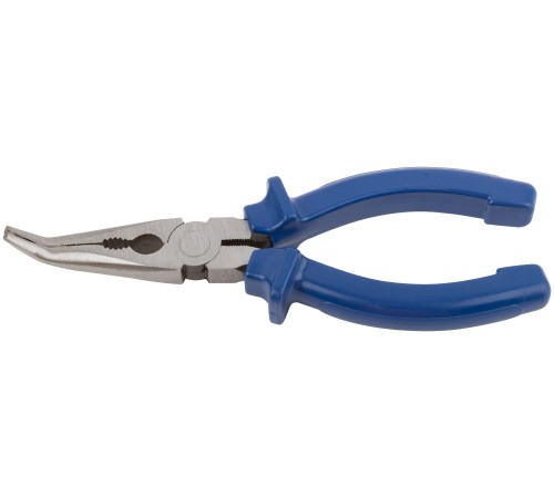 Тонкогубцы изогнутые "Тор", инстр. сталь, пластиковые ручки 160 мм MOS