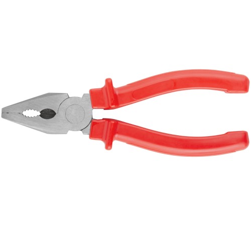 Плоскогубцы комбинированные "Лайт", пластиковые ручки, полированная сталь 160 мм КУРС