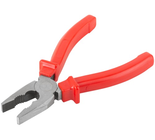 Плоскогубцы комбинированные "Лайт", пластиковые ручки, полированная сталь 160 мм КУРС