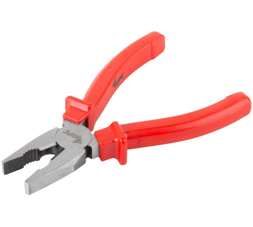 Плоскогубцы комбинированные "Лайт", пластиковые ручки, полированная сталь 160 мм КУРС