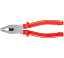 Плоскогубцы комбинированные "Лайт", пластиковые ручки, полированная сталь 200 мм КУРС