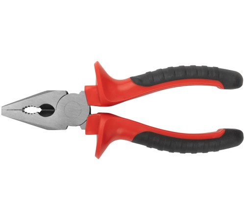 Плоскогубцы комбинированные "Оптима", двухцветные обрезиненные ручки, полированная сталь 165 мм КУРС Плоскогубцы комбинированные "Оптима", двухцветные обрезиненные ручки, полированная сталь 165 мм КУРС