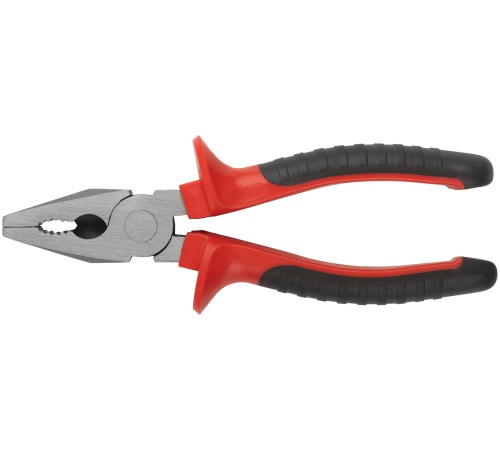 Плоскогубцы комбинированные "Оптима", двухцветные обрезиненные ручки, полированная сталь 180 мм КУРС Плоскогубцы комбинированные "Оптима", двухцветные обрезиненные ручки, полированная сталь 180 мм КУРС