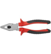 Плоскогубцы комбинированные "Оптима", двухцветные обрезиненные ручки, полированная сталь 200 мм КУРС Плоскогубцы комбинированные "Оптима", двухцветные обрезиненные ручки, полированная сталь 200 мм КУРС