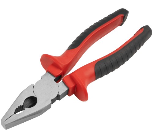 Плоскогубцы комбинированные "Оптима", двухцветные обрезиненные ручки, полированная сталь 200 мм КУРС Плоскогубцы комбинированные "Оптима", двухцветные обрезиненные ручки, полированная сталь 200 мм КУРС