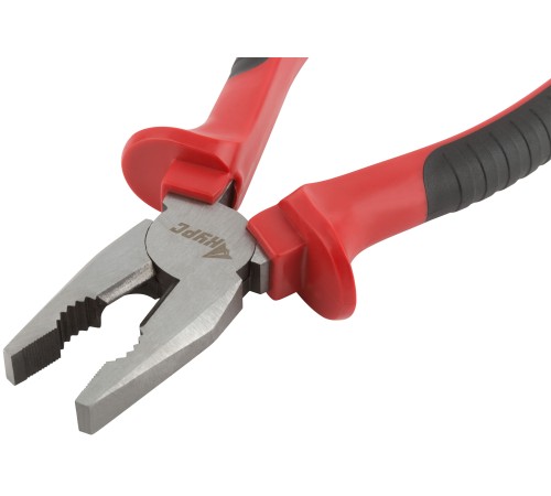 Плоскогубцы комбинированные "Оптима", двухцветные обрезиненные ручки, полированная сталь 200 мм КУРС Плоскогубцы комбинированные "Оптима", двухцветные обрезиненные ручки, полированная сталь 200 мм КУРС