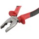 Плоскогубцы комбинированные "Оптима", двухцветные обрезиненные ручки, полированная сталь 200 мм КУРС
