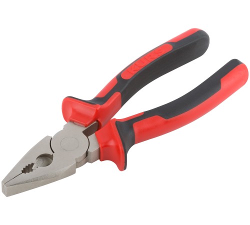 Плоскогубцы комбинированные "Тренд", двухцветные прорезиненные ручки, хром-никелевое покрытие 160 мм КУРС Плоскогубцы комбинированные "Тренд", двухцветные прорезиненные ручки, хром-никелевое покрытие 160 мм КУРС