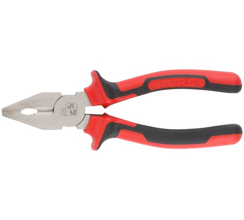 Плоскогубцы комбинированные "Тренд", двухцветные прорезиненные ручки, хром-никелевое покрытие 160 мм КУРС Плоскогубцы комбинированные "Тренд", двухцветные прорезиненные ручки, хром-никелевое покрытие 160 мм КУРС