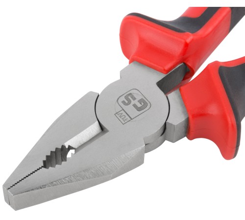 Плоскогубцы комбинированные "Тренд", двухцветные прорезиненные ручки, хром-никелевое покрытие 160 мм КУРС Плоскогубцы комбинированные "Тренд", двухцветные прорезиненные ручки, хром-никелевое покрытие 160 мм КУРС