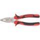 Плоскогубцы комбинированные "Тренд", двухцветные прорезиненные ручки, хром-никелевое покрытие 180 мм КУРС