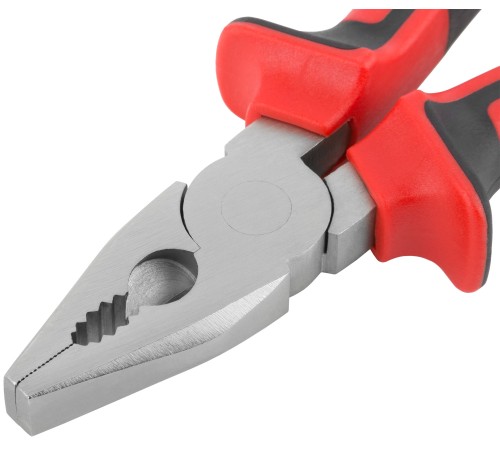 Плоскогубцы комбинированные "Тренд", двухцветные прорезиненные ручки, хром-никелевое покрытие 180 мм КУРС Плоскогубцы комбинированные "Тренд", двухцветные прорезиненные ручки, хром-никелевое покрытие 180 мм КУРС