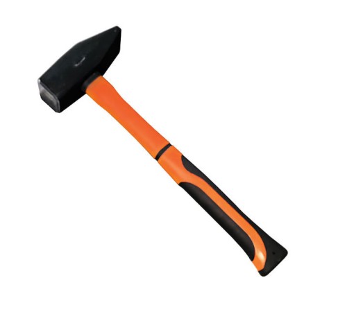 Молоток 800гр. Квадратный боёк, фиберглассовая двухкомпонентная ручка, Вихрь