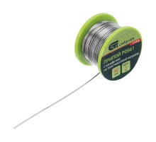 Припой с канифолью, D 1 мм, 50 г, POS61, на пластмассовой катушке Сибртех