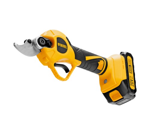 Секатор аккумуляторный, бесщет., CP-30BL, Li-Ion, 20 В, лезвия SK5 // Denzel