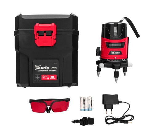 Лазерный уровень CRX-30R, 30 м, красный луч, батарейки, резьба 5/8 Лазерный уровень CRX-30R, 30 м, красный луч, батарейки, резьба 5/8