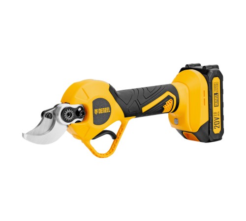 Секатор аккумуляторный, бесщет., CP-30BL, Li-Ion, 20 В, лезвия SK5 // Denzel