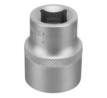 Головка торцевая, 22 мм, шестигранная, CrV, под квадрат 1/2 Stels