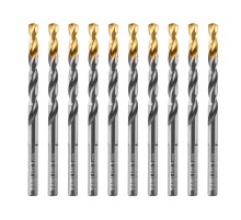 Сверло по металлу, 5 мм, HSS-Tin, Golden Tip, 10 шт. Denzel Сверло по металлу, 5 мм, HSS-Tin, Golden Tip, 10 шт. Denzel