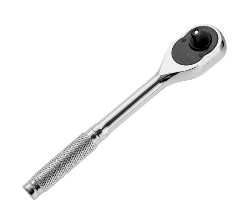 Ключ-трещотка 1/4", 45 зубьев, цельнометаллический, с быстрым сбросом, CrV, хром Сибртех