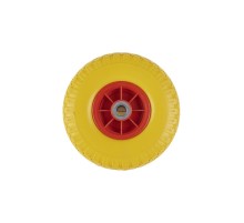 Колесо литое полиуретановое 260 мм PU 1805 с пластиковым ободом (20 мм шариковый подишпник)