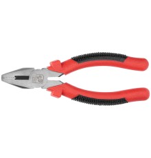 Плоскогубцы комбинированные "Стандарт" красно-черные пластиковые ручки, полированная сталь 165 мм FIT IT Плоскогубцы комбинированные "Стандарт" красно-черные пластиковые ручки, полированная сталь 165 мм FIT IT
